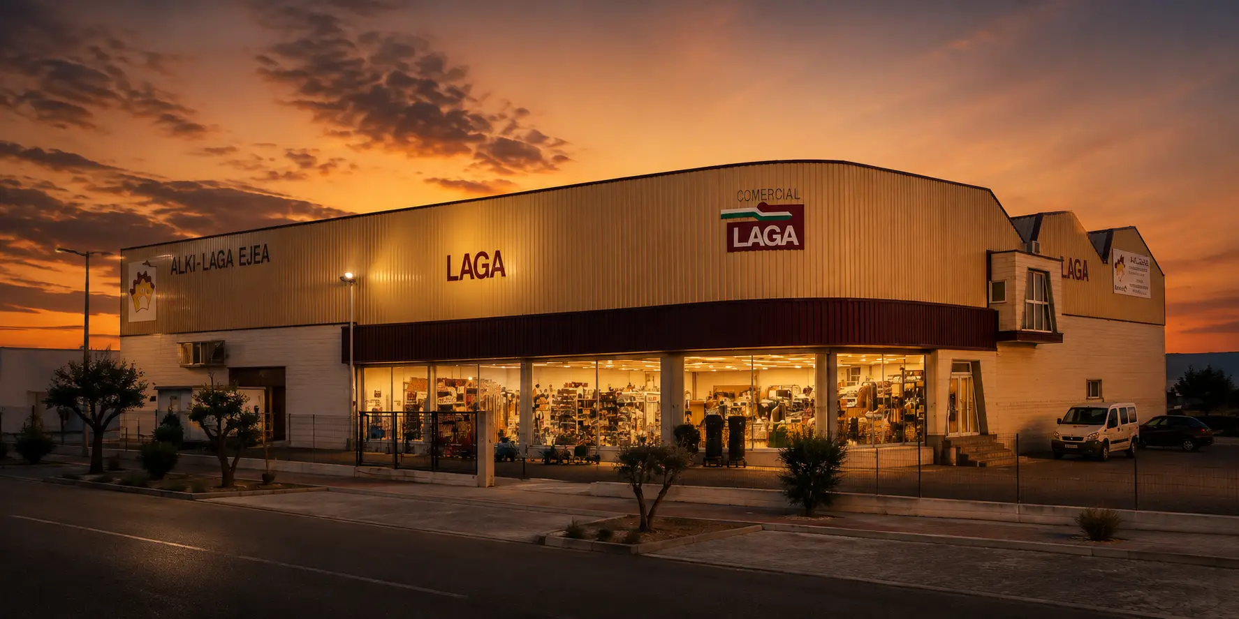 Instalaciones de Comercial Laga y Alki-Laga en el Polígono Valdeferrín de Ejea de los Caballeros